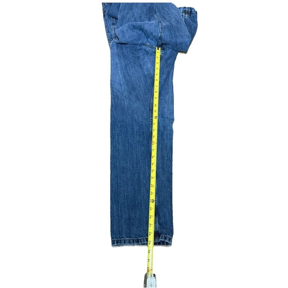 Carhartt Relaxed Fit Jeans 36x34 Mens Blue Straight Leg Workwear